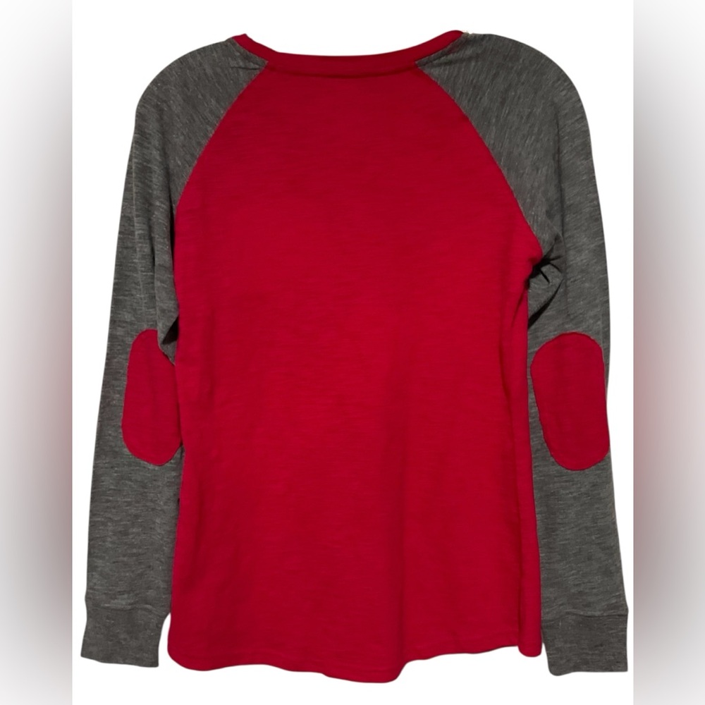 NWT Boxercraft Red and Gray Cat Design Raglan Tee In Women's Size S - Picture 2 of 4